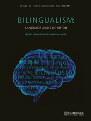Bilingualism: Language and Cognition Portada de Bilingualism: Language and Cognition